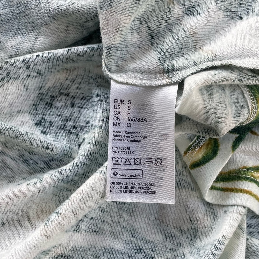 H&M leaf patterned dress - Picture 2 of 6